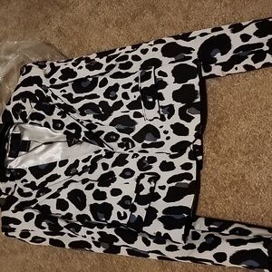 Kardashian Kollection Black and Blue Blazer